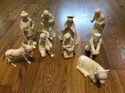 Vintage, large White Hummel Goebel Nativity set. 9 Pcs