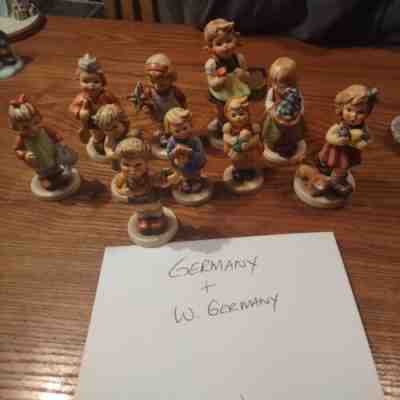 Vintage lot of 19 Hummel and Goebel porcelain figurines Goebel W.Germany China