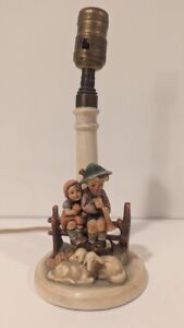 Extremely Rare Goebel Hummel Eventide (Wayside Devotion) 104 Lamp 7.5