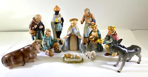 VTG Hummel Goebel TMK4 Nativity 11pc Figurine Set 214 Series W Germany DS38