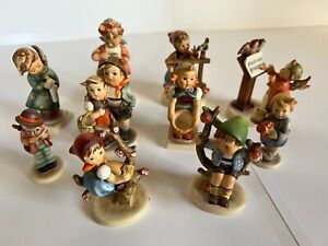 Hummel Figurines LOT OF TEN #142, 141, 21, 203, 133, 94, 73, 169, 2, 115 (3"-5")
