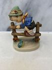 Boy on Fence with Frog Goebel Hummel 1948 Figurine 