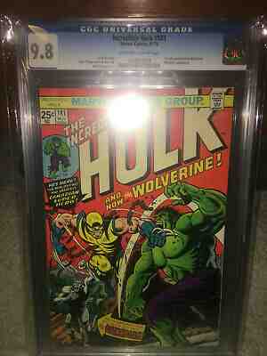 Hulk #181 CGC 9.8 Marvel 1974 1st Wolverine! Key Bronze! X-Men NM/Mint K8 104 cm