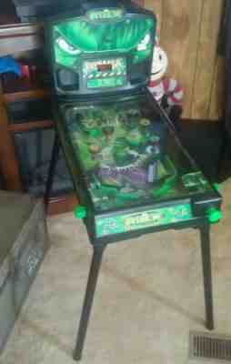 MARVEL PINBALL MACHINE TABLETOP on sale INCREDIBLE HULK 2003