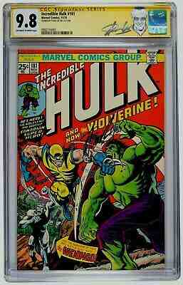 INCREDIBLE HULK #181 9.8 SS STAN LEE 1ST FULL APP OF WOLVERINE !  #0982156001