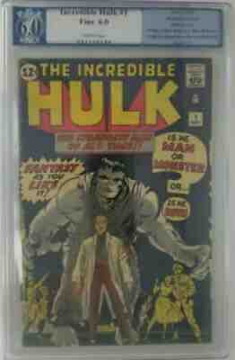 The Incredible Hulk #1 ~ 1962 Marvel ~ PGX 6.0 (FN); Origin of the Hulk