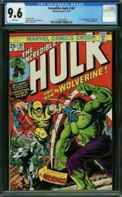 Incredible Hulk 181 CGC 9.6 1st Full Wolverine 1974 ð??¥ WHITE PAGES ð??¥ 1221995004