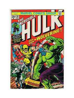 The Incredible Hulk #181 1st app of Wolverine