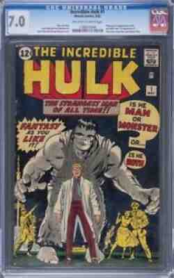 Incredible Hulk 1 CGC 7.0 1962 Holy Grail Silver Age Marvel High Grade!!!