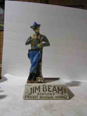Jim Beam Cowboy In Green Shirt 22K Gold Vest Backbar Piece by Regal China RARE