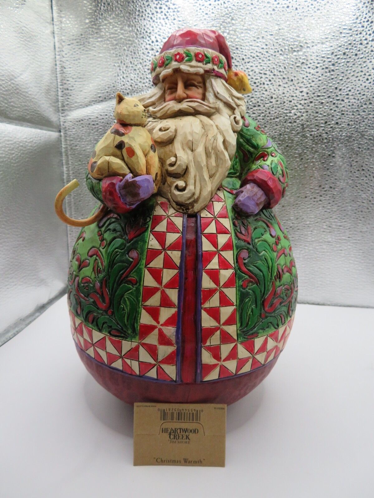 Jim Shore Heartwood Creek Statue 4002418 Christmas Warmth Santa Claus Rare NIB