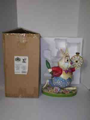 Disney White Rabbit Jim Shore Collection Alice In Wonderland Thermometer RARE!