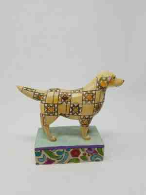 Jim Shore Ingot Golden Retriever Dog Heartwood Creek Figurine Good Condition 