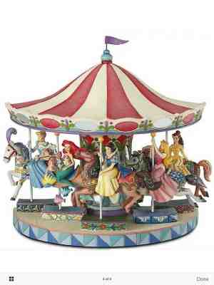 Disney Traditions by Jim Shore Complete Carousel with princess set NIB