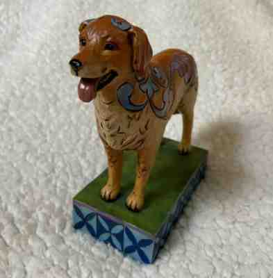 Jim Shore Golden Retriever Kibby Retired Heartwood Creek Collectible Figure NIB