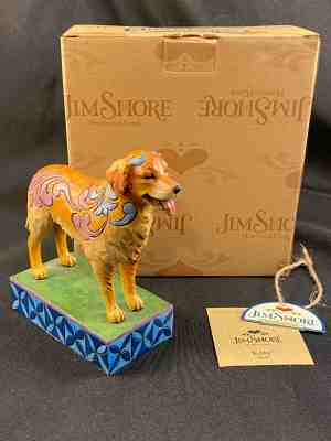 MIB JIM SHORE HEARTWOOD CREEK KIBBY GOLDEN RETRIEVER DOG FIGURINE 4026101