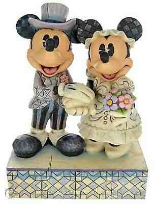 Disney Jim Shore Mickey & Minnie Mouse Wedding Congratulations Retired 4013988