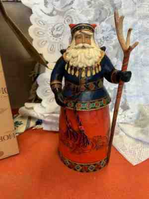 Jim Shore cheapest Lapland Santa With Blue Coat Old Man of the North Heartwood Creek 2010