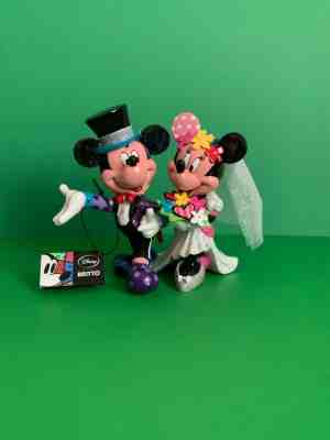 DISPLAYED IN CABINET AUTHENTIC  DISNEY BRITTO MICKEY & MINNIE’S WEDDING 