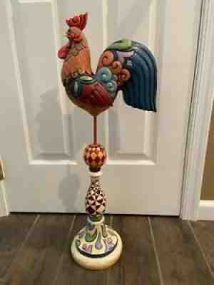 2010 Jim Shore Outdoor Living Duncan's Hitch Rooster Large RARE