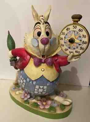 Disney Showcase Jim Shore Alice in Wonderland White Rabbit Thermometer Figurine