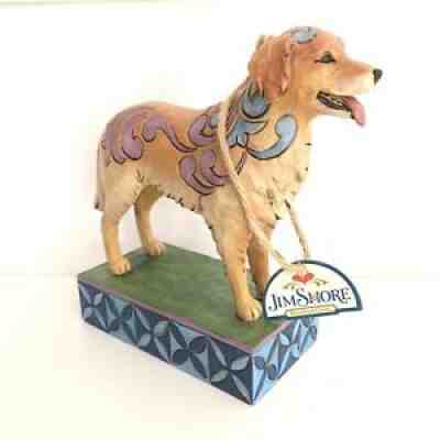 Jim Shore Heartwood Creek Golden Retriever Kibby Dog Figurine Enesco 4026101