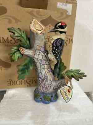 Rare Jim Shore Knock on Wood Woodpecker Bird Branch 4039488 Retired New