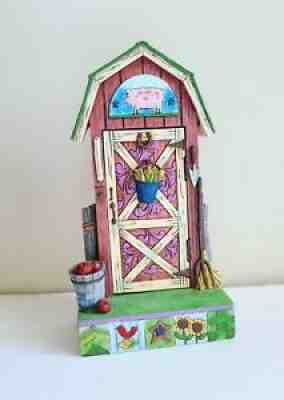Jim Shore Barn Door/Country Farm Scene Heartwood Creek Country Roads Lead Here