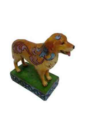 Jim Shore "Kibby" golden retriever dog figurine, 2011,Heartwood Creek 4026101