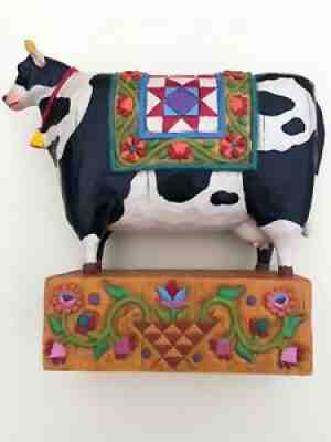 Cow Collectible Jim Shore Heartwood Creek #117143 Quilted Cow