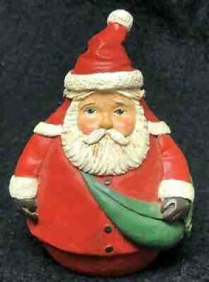 Jim Shore Early Vintage Roly Poly Santa with Bag 1990