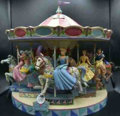 RARE COMPLETE SET Jim Shore Disney Showcase Collection Disney Princess Carousel