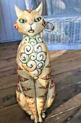 Jim Shore Cat Heartwood Creek Figurine Large 19