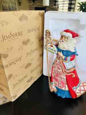 Jim Shore 2006 Red/White Lapland Santa â??Christmas Is In The Airâ? Brand New W/BOX