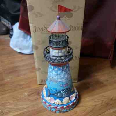 RARE Jim Shore Seaside Serenity Coastal Scene Lighthouse 4033798 W Box