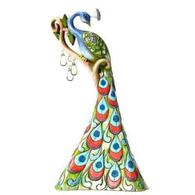 Jim Shore*PEACOCK on BRANCH New NIB Spring Wonderland SPREAD JOY Rare 4051431