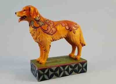 Vintage Jim Shore Heartwood Creek Dog Golden Retriever KIBBY Figurine RARE HTF!
