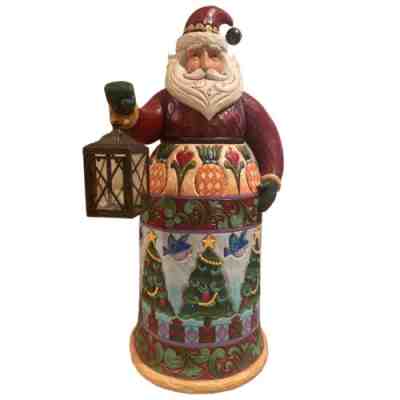 RARE Limited Edition Signed Jim Shore 4ft tall Santa Statue With Lantern VHTF