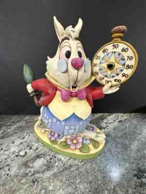 Jim Shore 12â? Alice in Wonderland White Rabbit Umbrella 4016546 Thermometer RARE