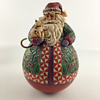Jim Shore "Christmas Warmth" Santa Cat Roly Poly Statue 4002418 Figurine 2005