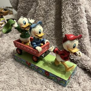 Jim Shore Disney Here Comes Trouble Huey Dewey popular Louie New Retired