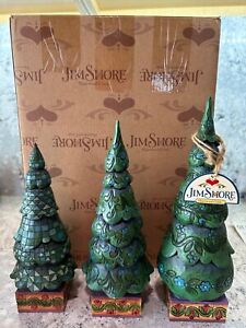 Jim Shore O Tannenbaum Set of 3 Trees #4008112 in box