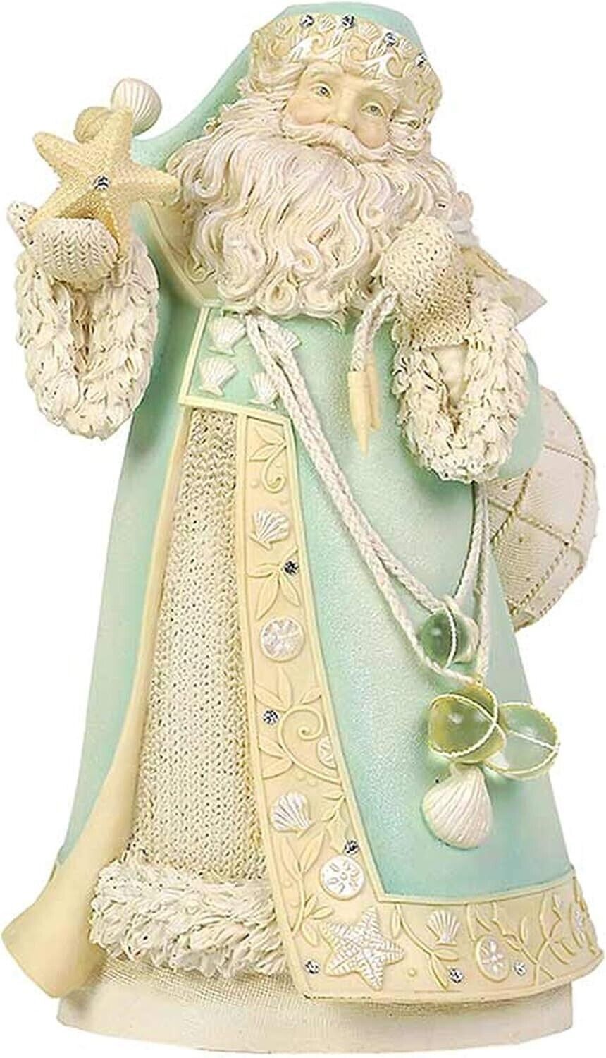 Heart of Christmas Coastal Santa Seaside Treasures Figurine 6003889 Rare New P