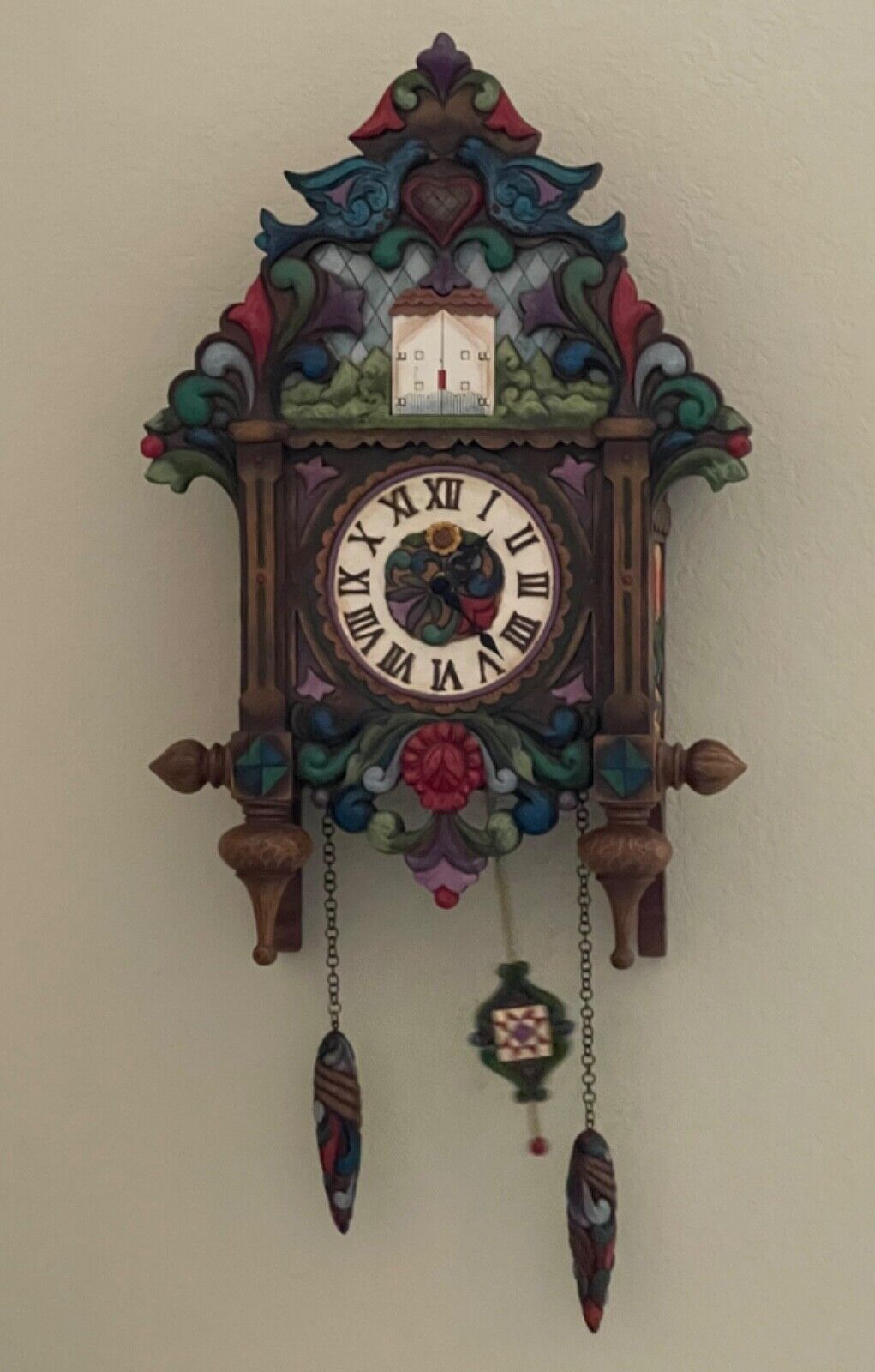 RARE Jim Shore #4012470 Masterpiece Collection: OLD TIME TRADITION Cuckoo Clock
