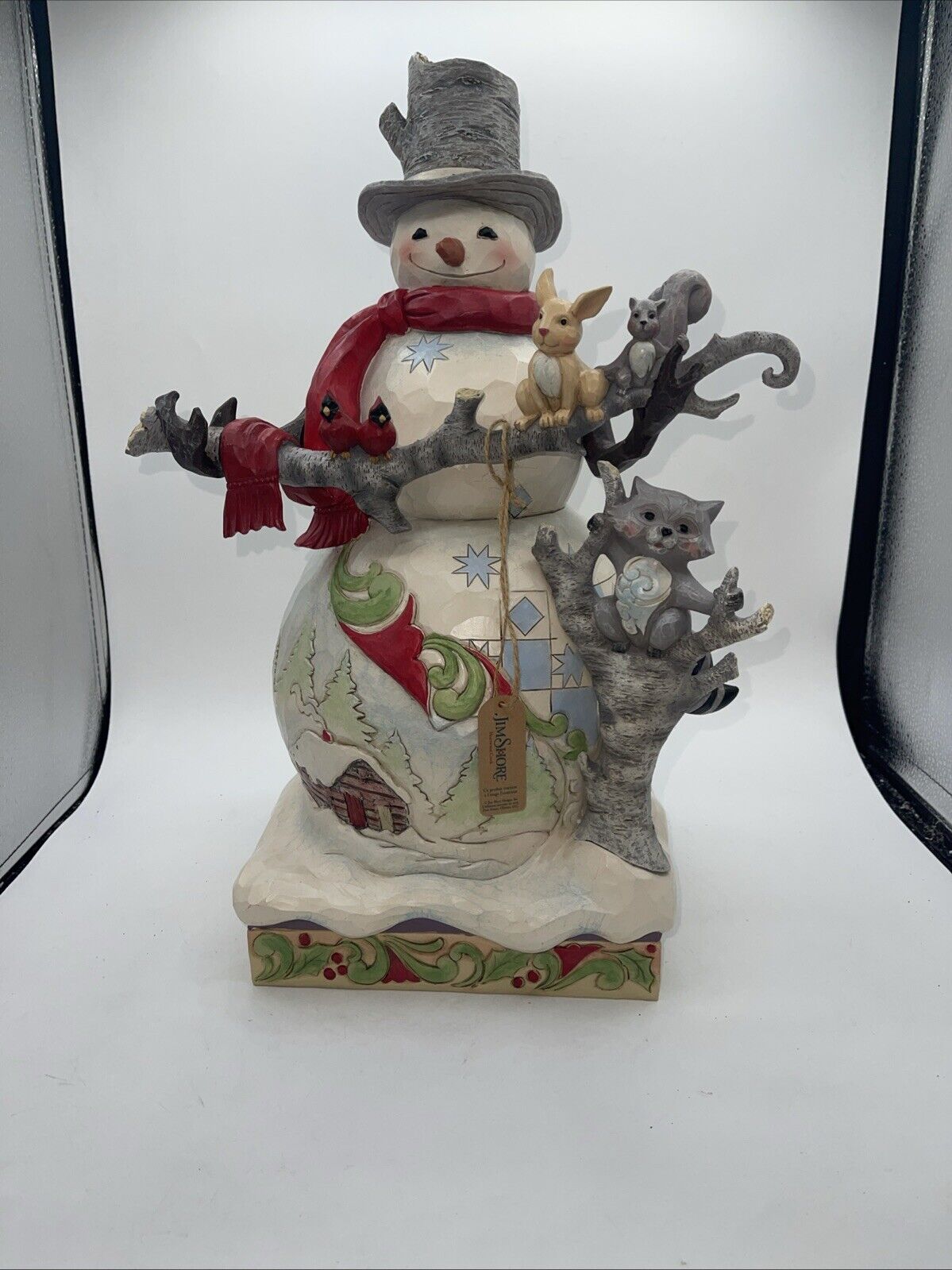 Jim Shore Snowman 6009697 Winter Wonderland 17.5” Red Scarf Rare