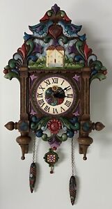 Jim Shore Heartwood Creek "Old Time Tradition" 2008 Cuckoo Clock
