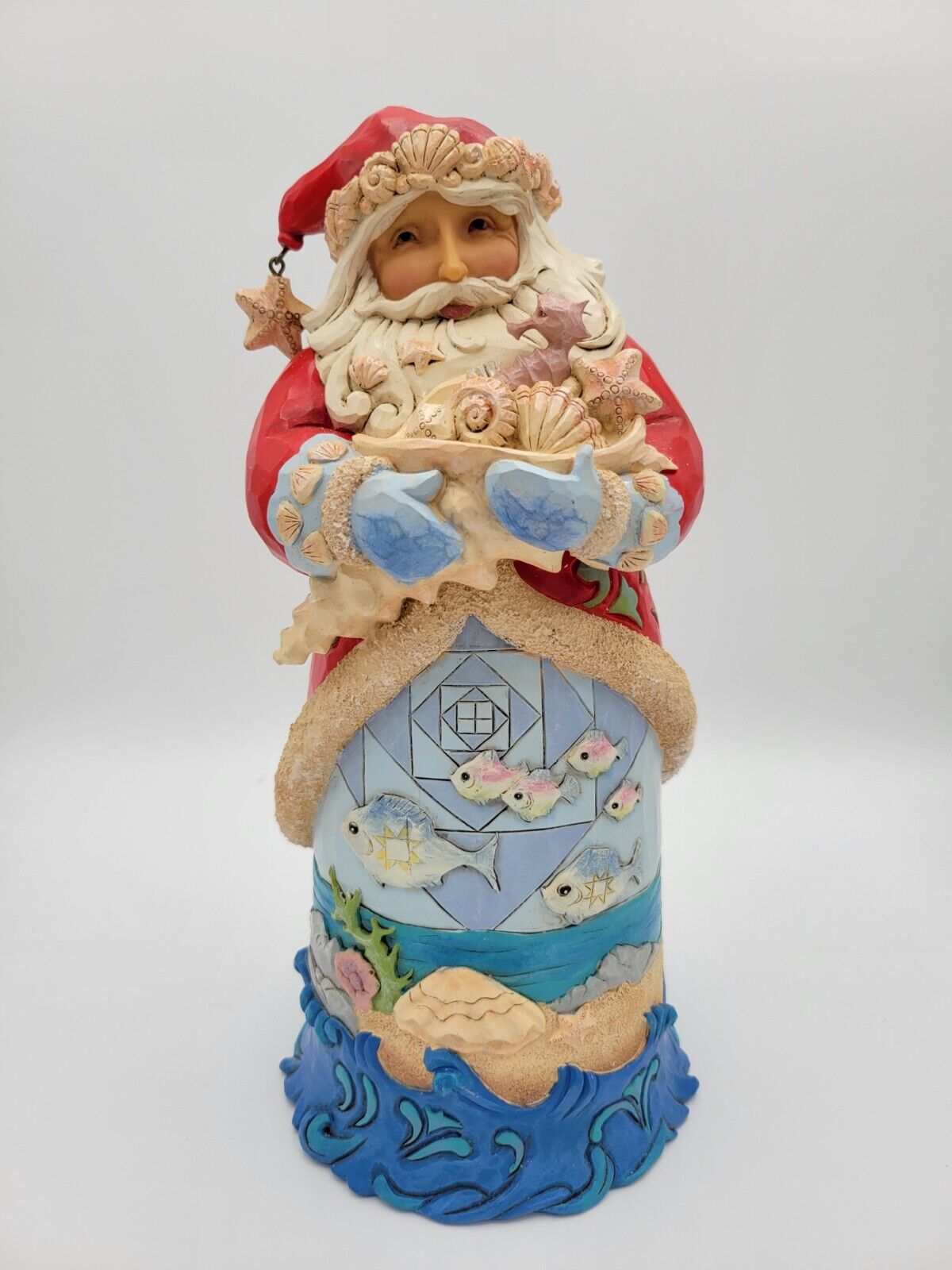 Jim Shore Coastal Santa Seashells "Christmas At The Coast" 6001524 RARE HTF