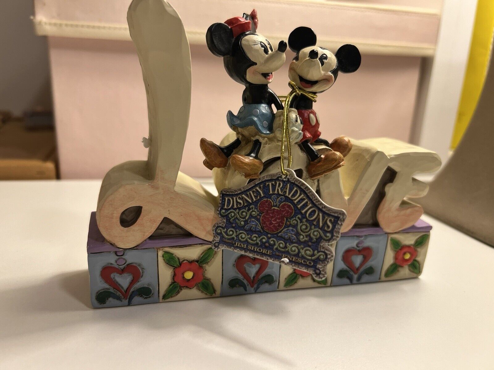 NIB Jim Shore Disney Traditions Figurine Love Mickey & Minnie Enesco Rare