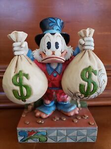 Disney traditions Jim shore Uncle Scrooge “a wealth of riches