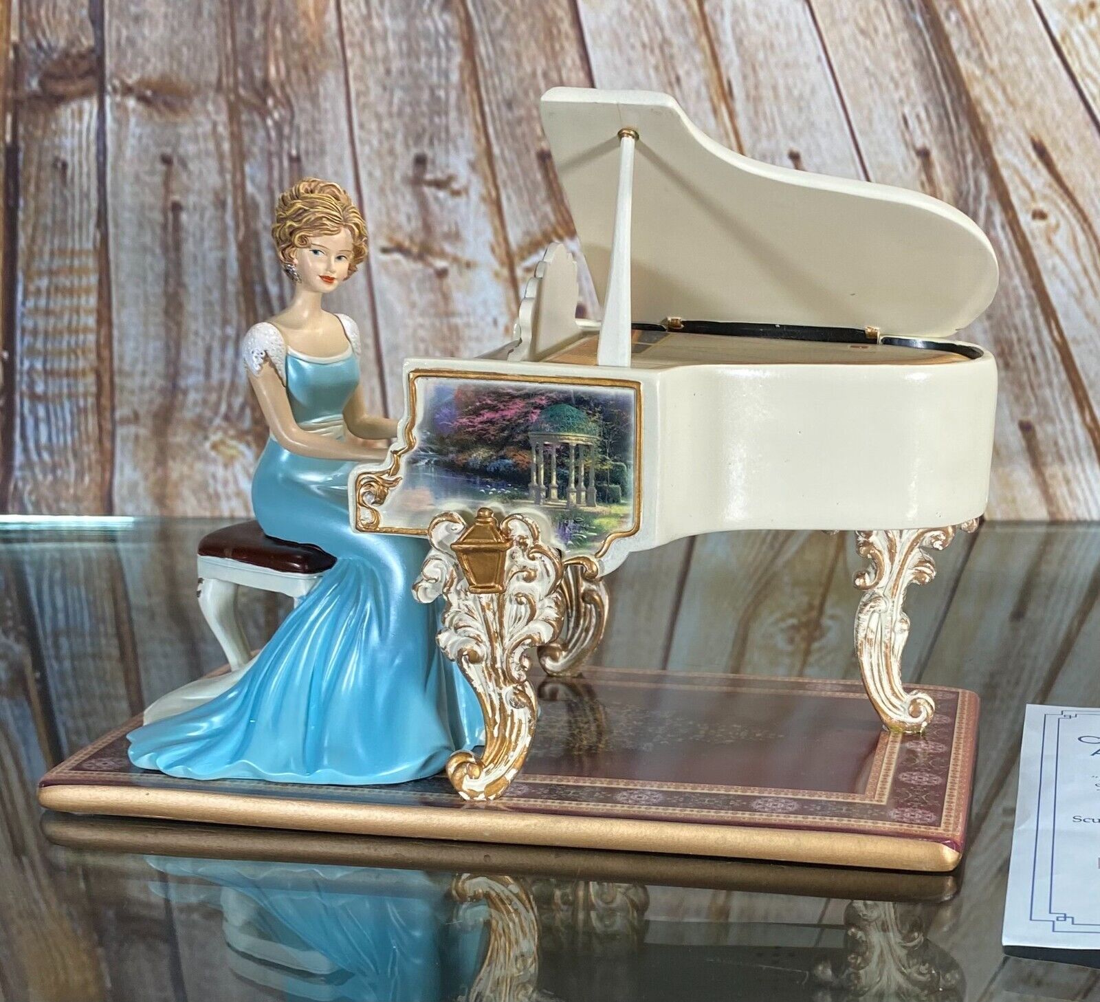 Thomas Kinkade A MUSICAL INTERLUDE "Fur Elise" Beethoven Piano Music Box w/COA